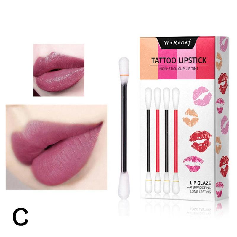 Waterproof Disposable Brushes Cotton Swab Lipsticks