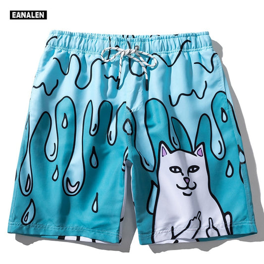 Graffiti Cat Graphic Shorts