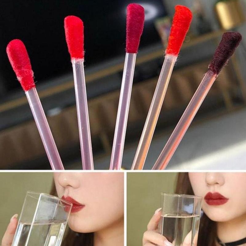 Waterproof Disposable Brushes Cotton Swab Lipsticks