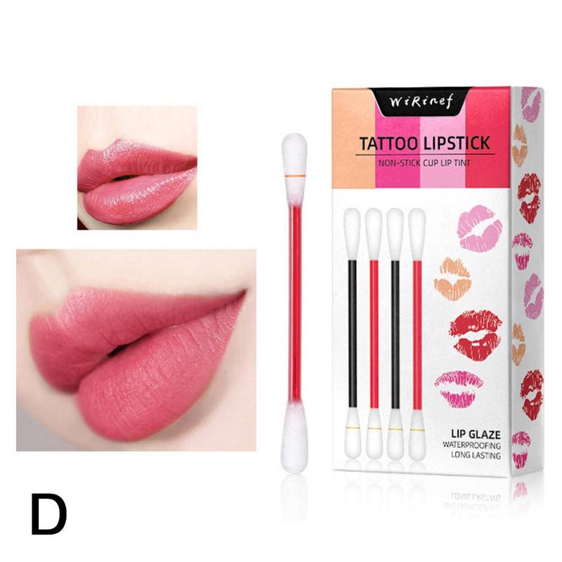 Waterproof Disposable Brushes Cotton Swab Lipsticks