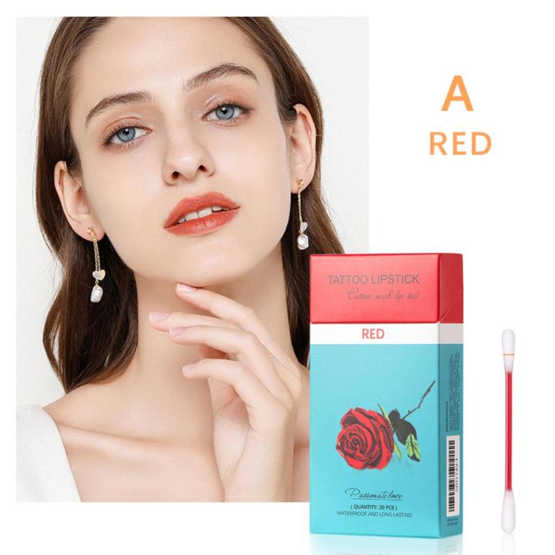 Waterproof Disposable Brushes Cotton Swab Lipsticks