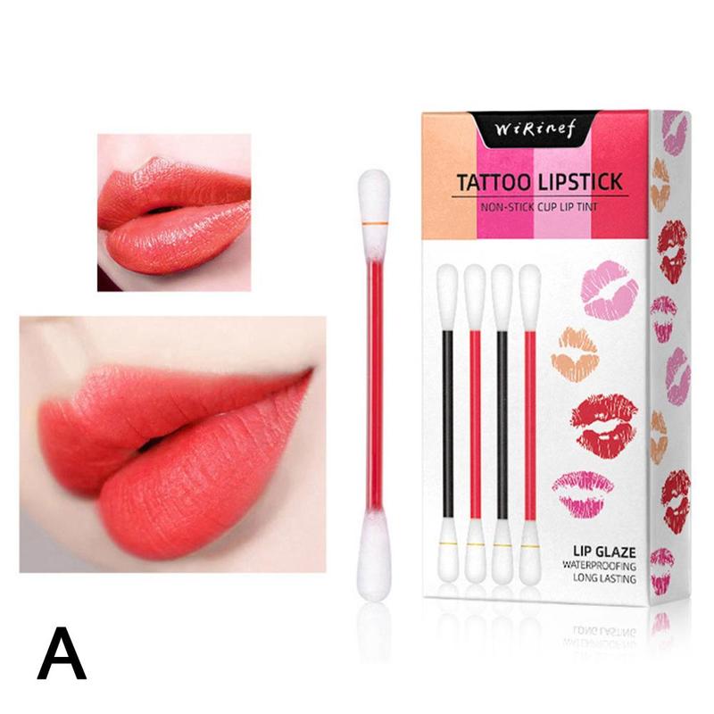 Waterproof Disposable Brushes Cotton Swab Lipsticks