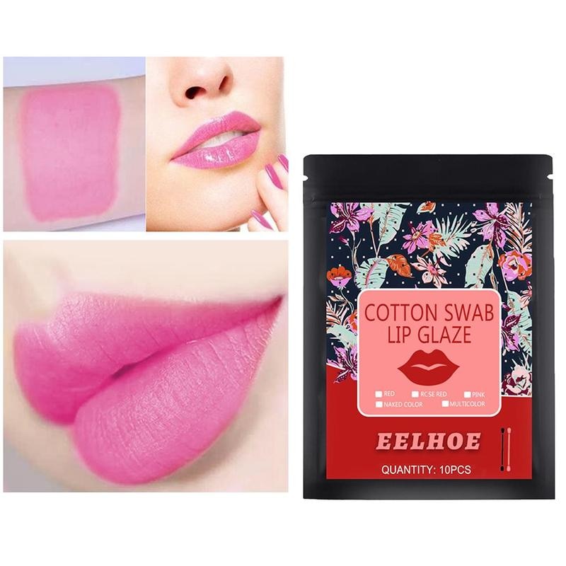 Waterproof Disposable Brushes Cotton Swab Lipsticks