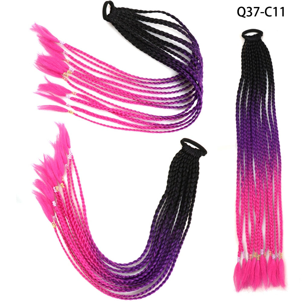 AZQUEEN Rubber Band Hair Ring Braided Ponytail Hair