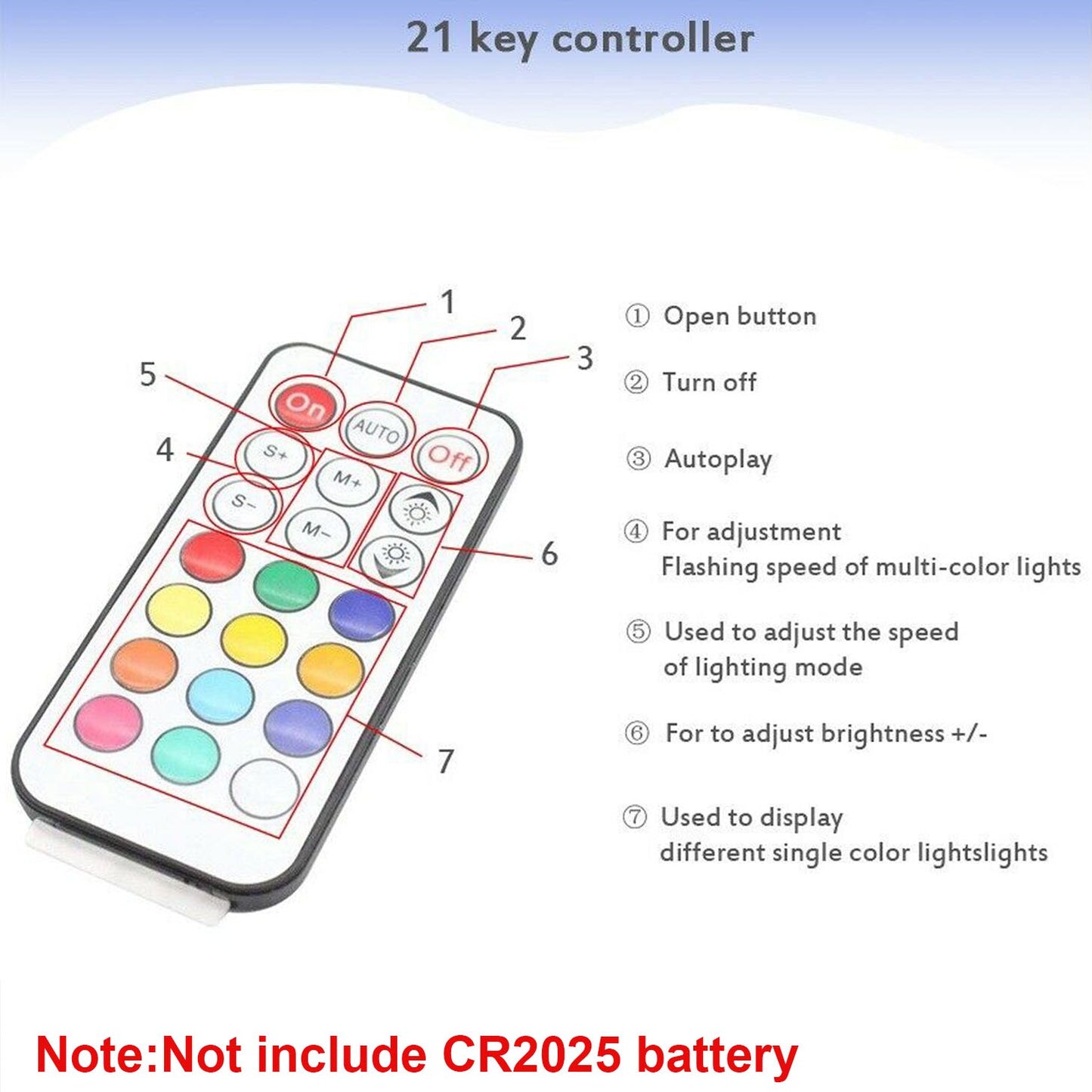 LED Lighting RGB Remote Tall Lamp