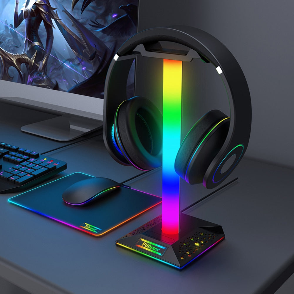 Strip Light Desk Gaming Headset Holder