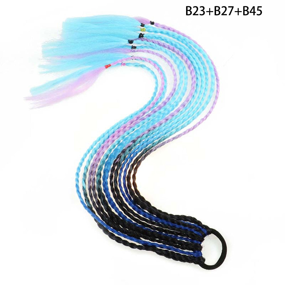 AZQUEEN Rubber Band Hair Ring Braided Ponytail Hair