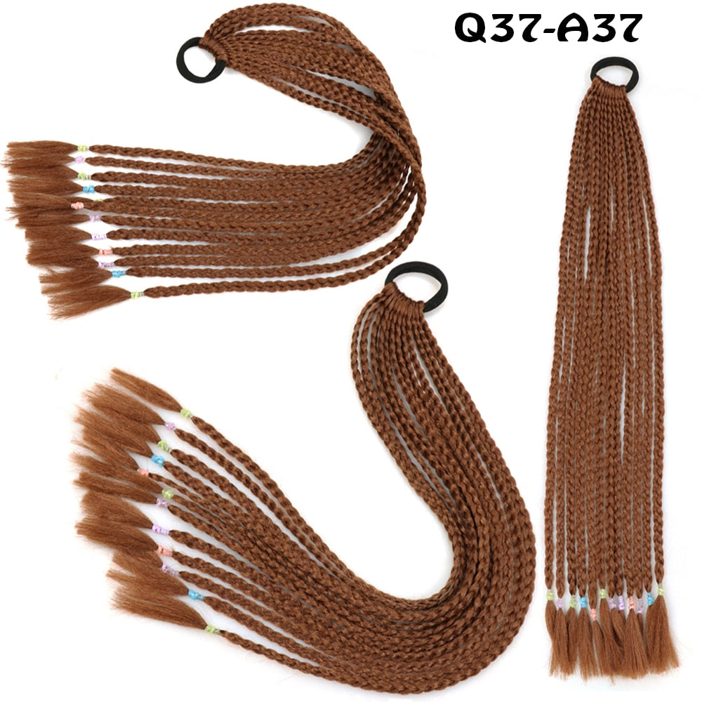 AZQUEEN Rubber Band Hair Ring Braided Ponytail Hair