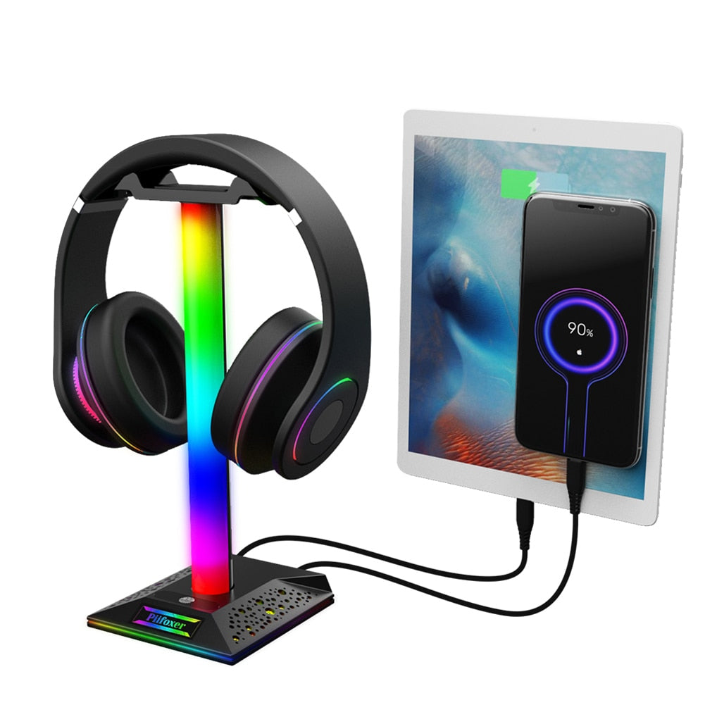 Strip Light Desk Gaming Headset Holder