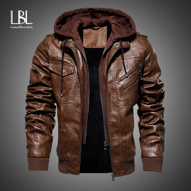 Casual Leather Jacket - Wurlis