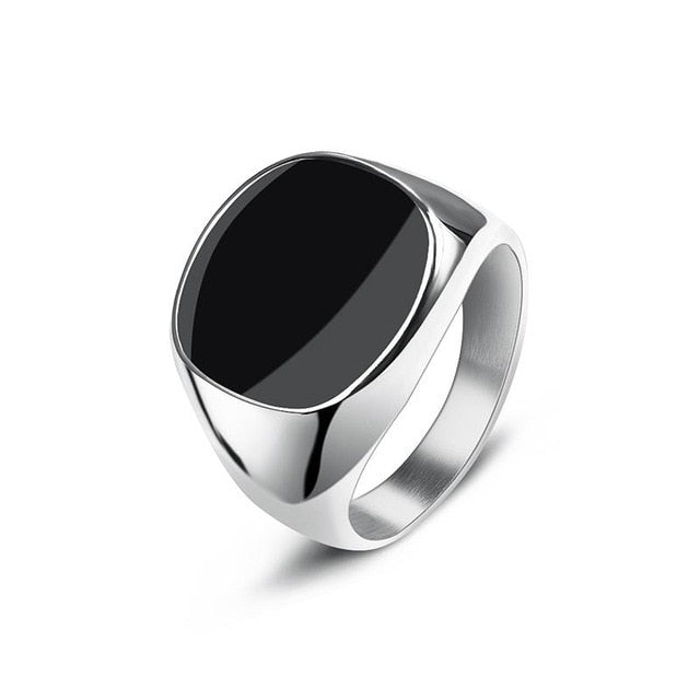 Smooth & Refined Vintage Stainless Steel Ring - Wurlis