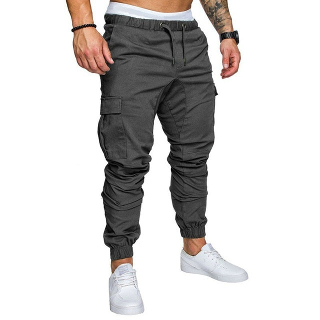 Plain Cargo Pants w/Drawstring - Wurlis