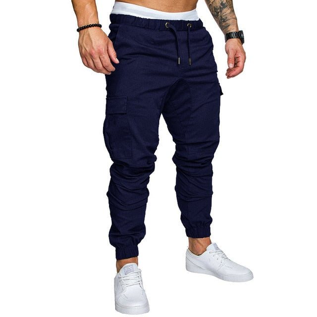 Plain Cargo Pants w/Drawstring - Wurlis