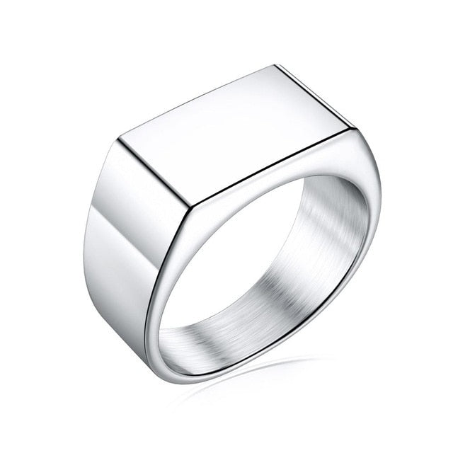 Smooth & Refined Stainless Steel Ring - Wurlis