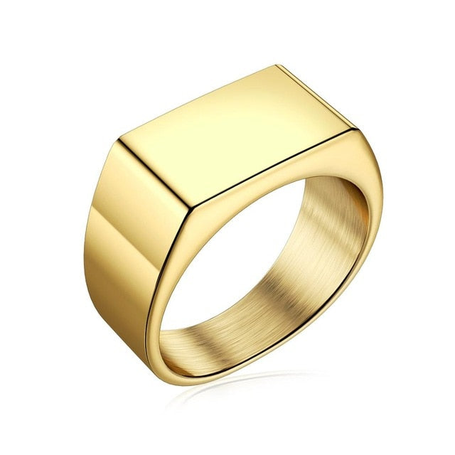 Smooth & Refined Stainless Steel Ring - Wurlis