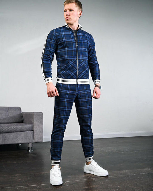 Designed Plaid Tracksuit Co-ord - Wurlis