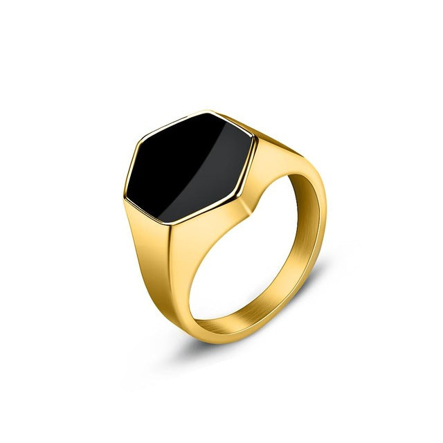 Smooth & Refined Vintage Stainless Steel Ring - Wurlis