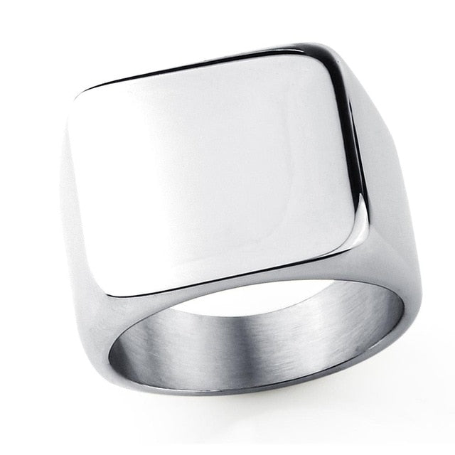 Smooth & Refined Stainless Steel Ring - Wurlis