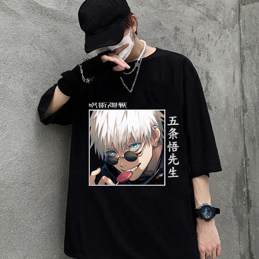 Graphic Jujutsu Kaisen Gojo Lollipop Tee - Wurlis