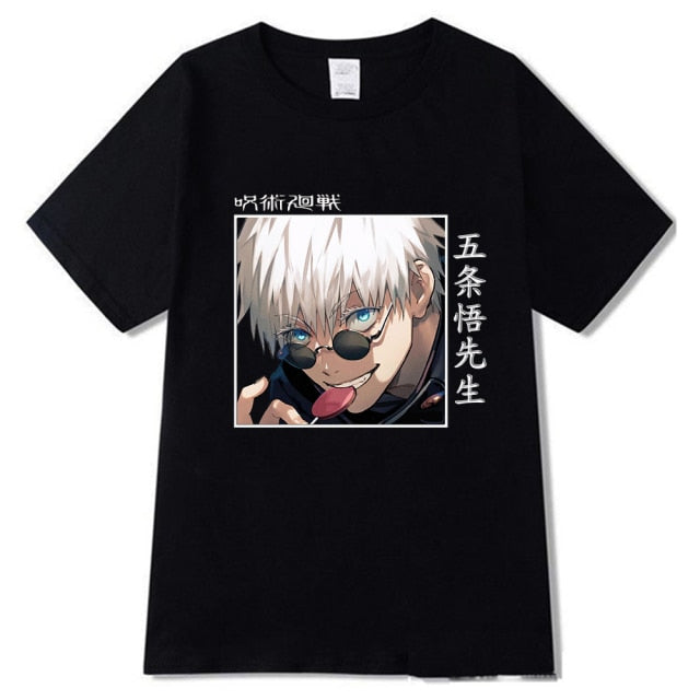 Graphic Jujutsu Kaisen Gojo Lollipop Tee - Wurlis