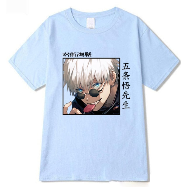 Graphic Jujutsu Kaisen Gojo Lollipop Tee - Wurlis