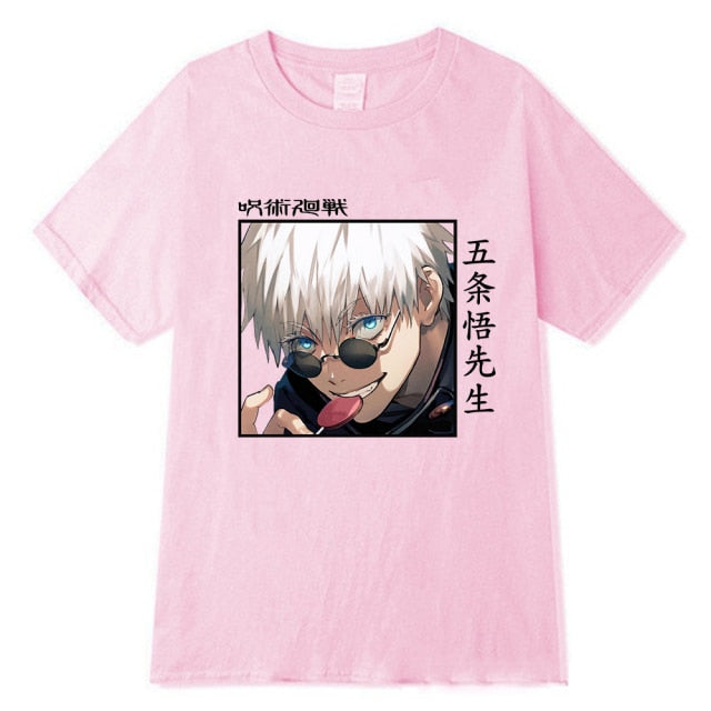 Graphic Jujutsu Kaisen Gojo Lollipop Tee - Wurlis