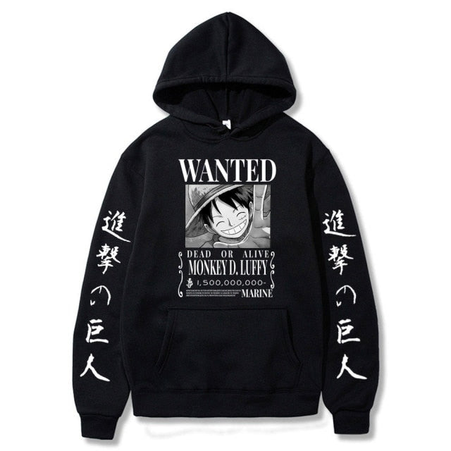 Luffy Bounty One Piece Hoodie - Wurlis