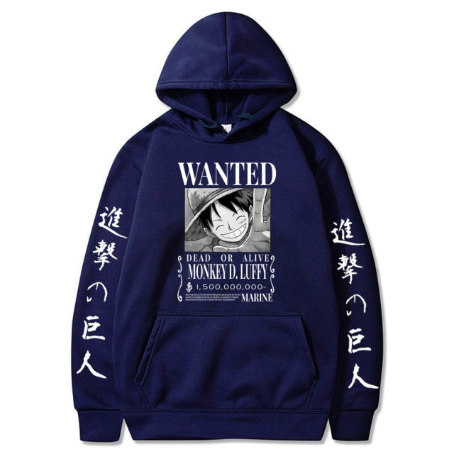 Luffy Bounty One Piece Hoodie - Wurlis