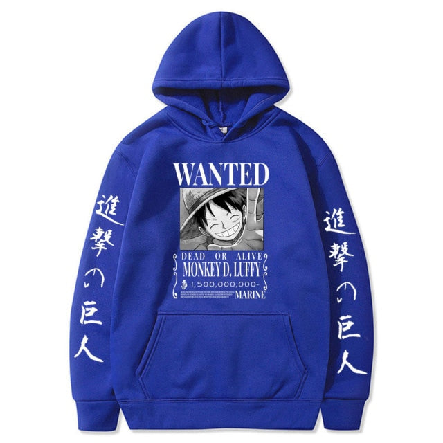 Luffy Bounty One Piece Hoodie - Wurlis