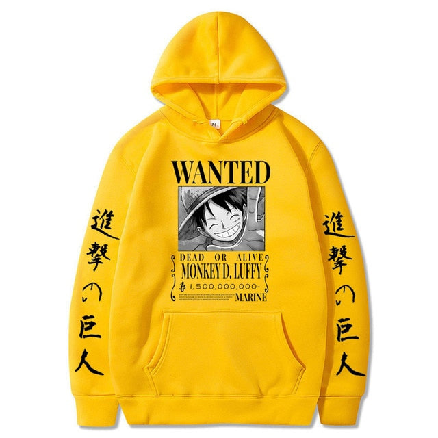 Luffy Bounty One Piece Hoodie - Wurlis