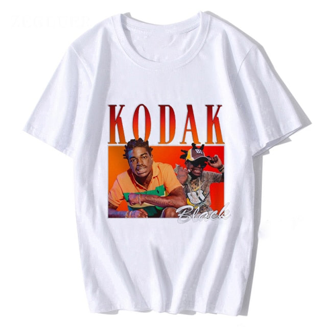 Graphic Kodak Black Printed Tee - Wurlis