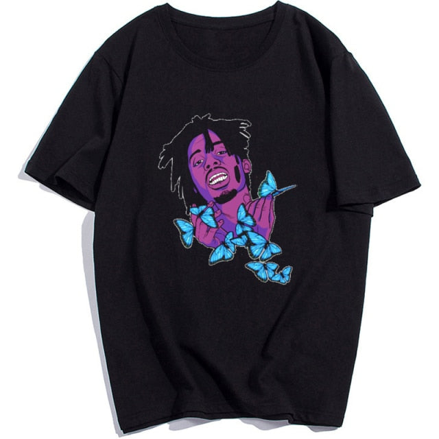 Graphic Playboi Carti Butterfly Printed Tee - Wurlis