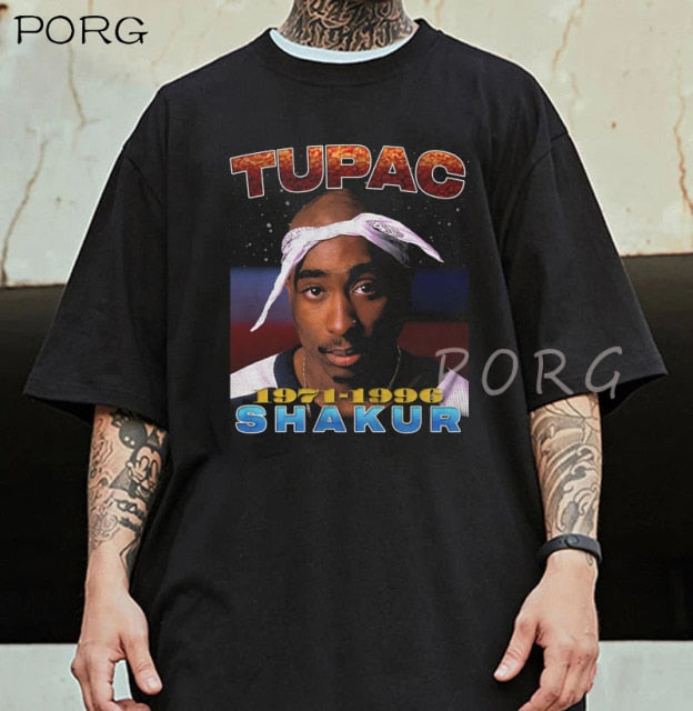 Graphic Tupac Memoir Vintage Tee - Wurlis