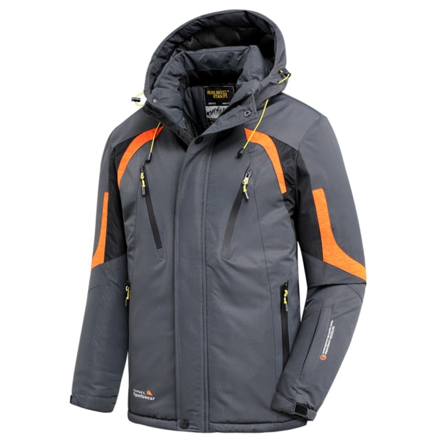 Outdoor Hooded Snow Parka Jacket - Wurlis