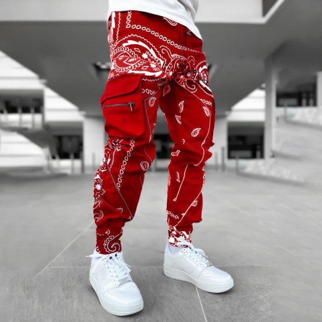 Hip Harajuku Bandana Styled Cargo Pants - Wurlis