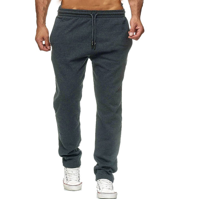 Casual Plain Drawstring Sweatpants - Wurlis