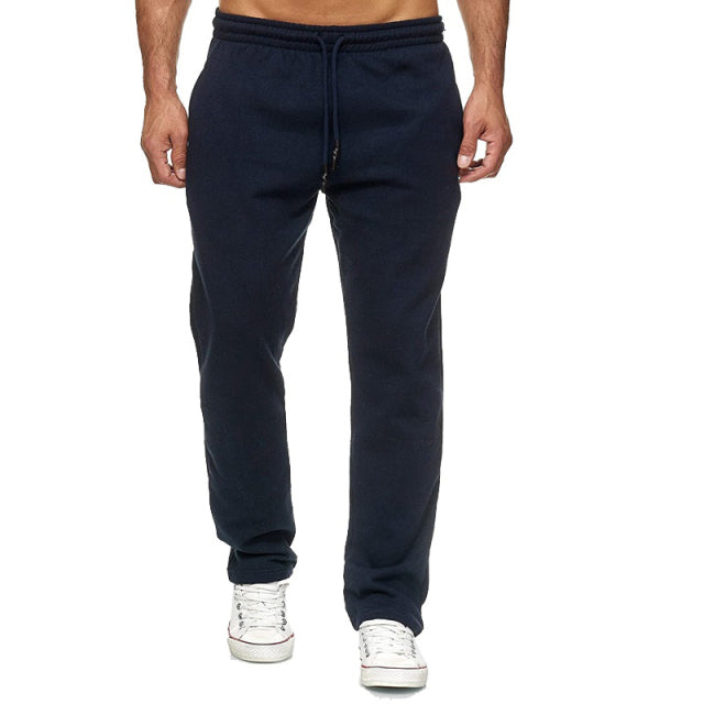 Casual Plain Drawstring Sweatpants - Wurlis