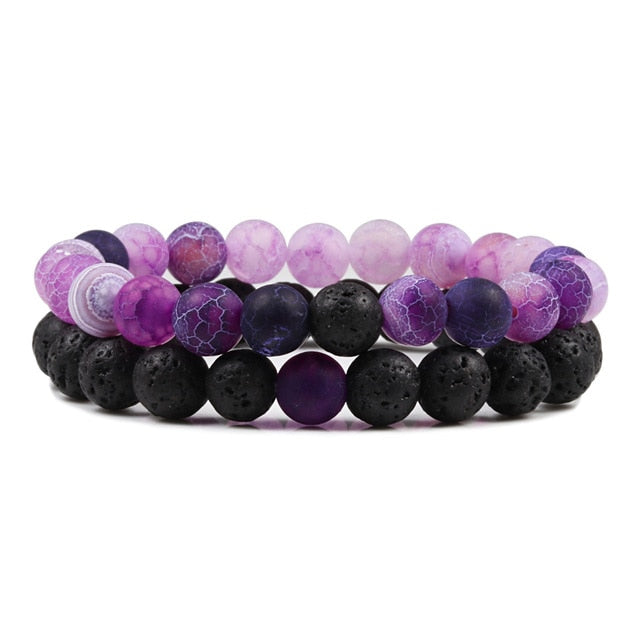 Beaded Lava Bracelet Set - Wurlis