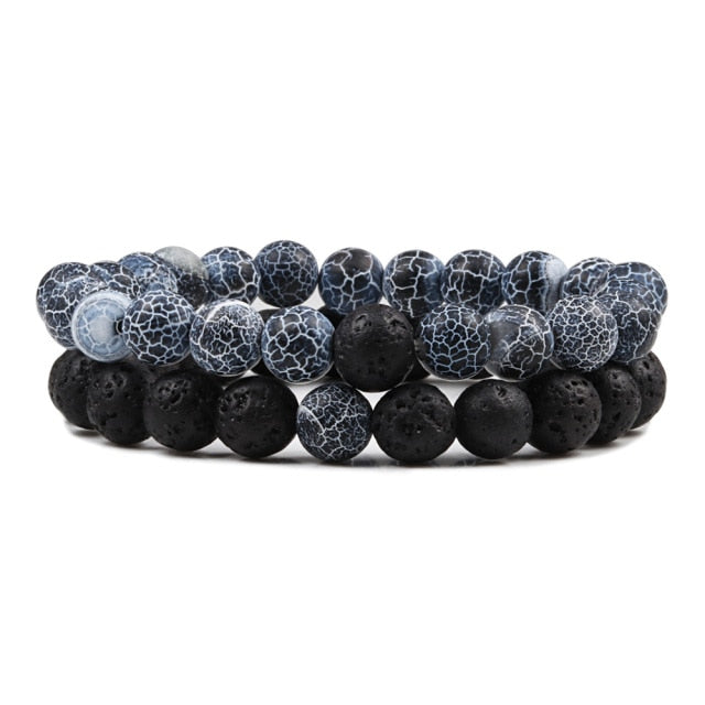 Beaded Lava Bracelet Set - Wurlis