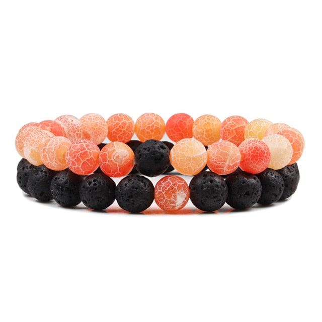 Beaded Lava Bracelet Set - Wurlis