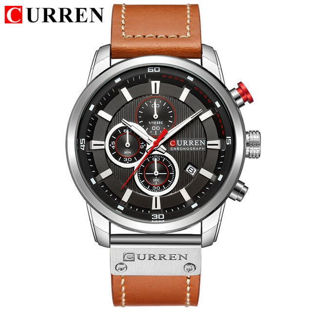 CURREN Fashion Quartz Chronograph Wrist Watch - Wurlis