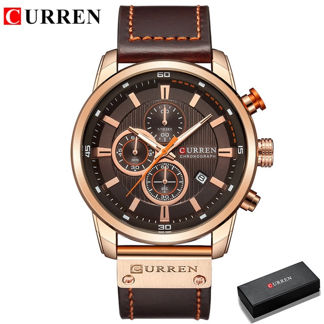 CURREN Fashion Quartz Chronograph Wrist Watch - Wurlis