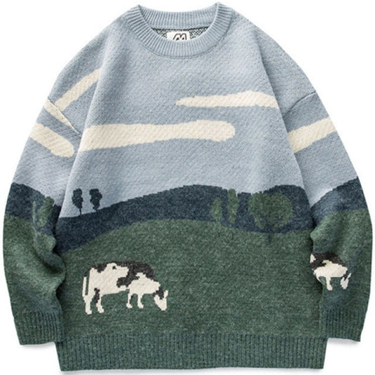 Vintage Knitwear Cow Sweater - Wurlis