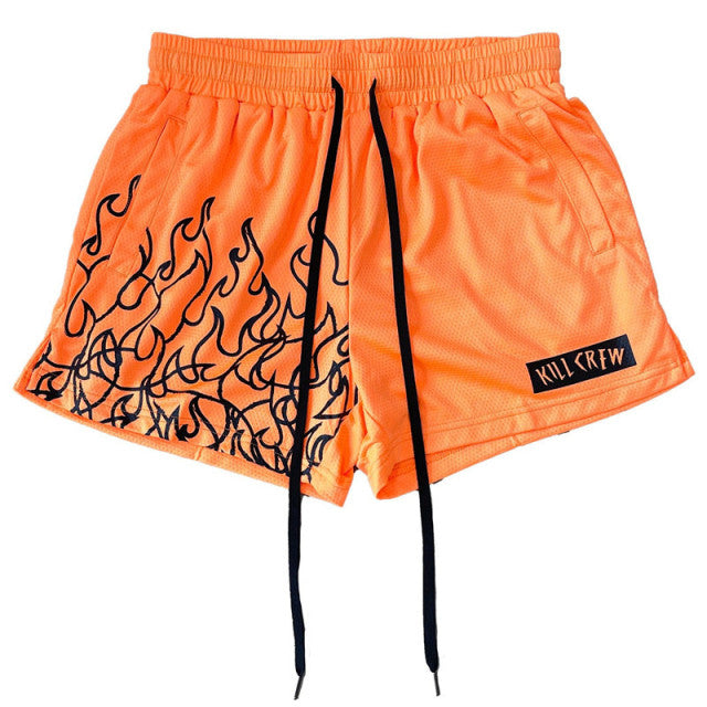 Vintage Flame Print Shorts - Wurlis