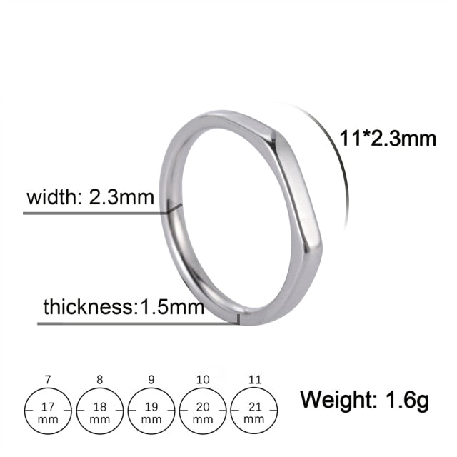 Refined & Casual Stainless Steel Ring - Wurlis