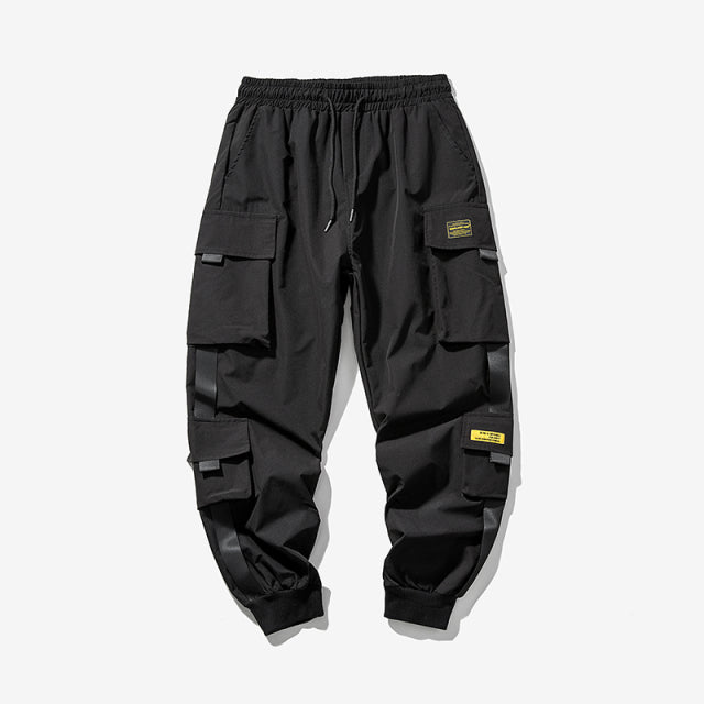 Jogger Cargo Pants w/Ribbons - Wurlis