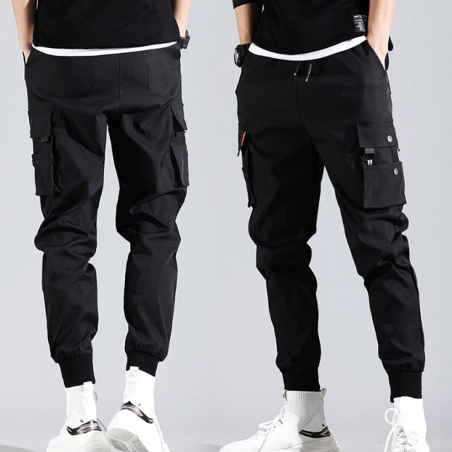 Jogger Cargo Pants w/Ribbons - Wurlis