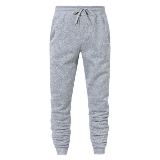 Casual Plain Drawstring Sweatpants - Wurlis