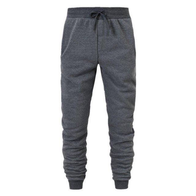 Casual Plain Drawstring Sweatpants - Wurlis