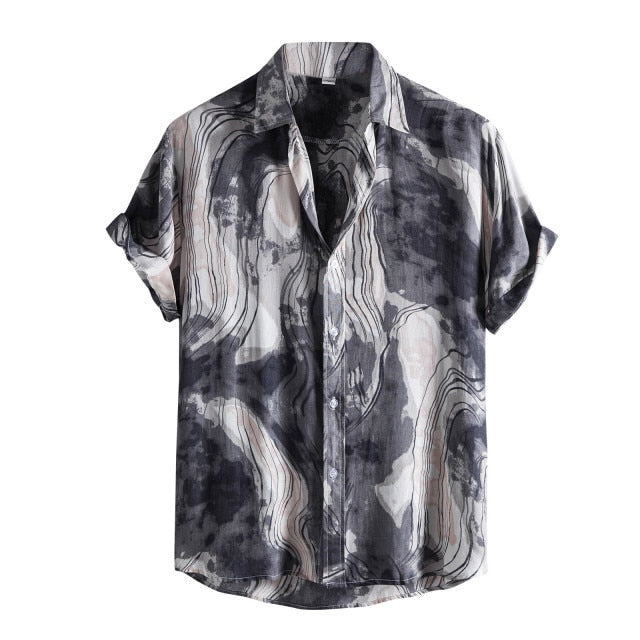 Casual Hawaiian Button Down Shirt - Wurlis